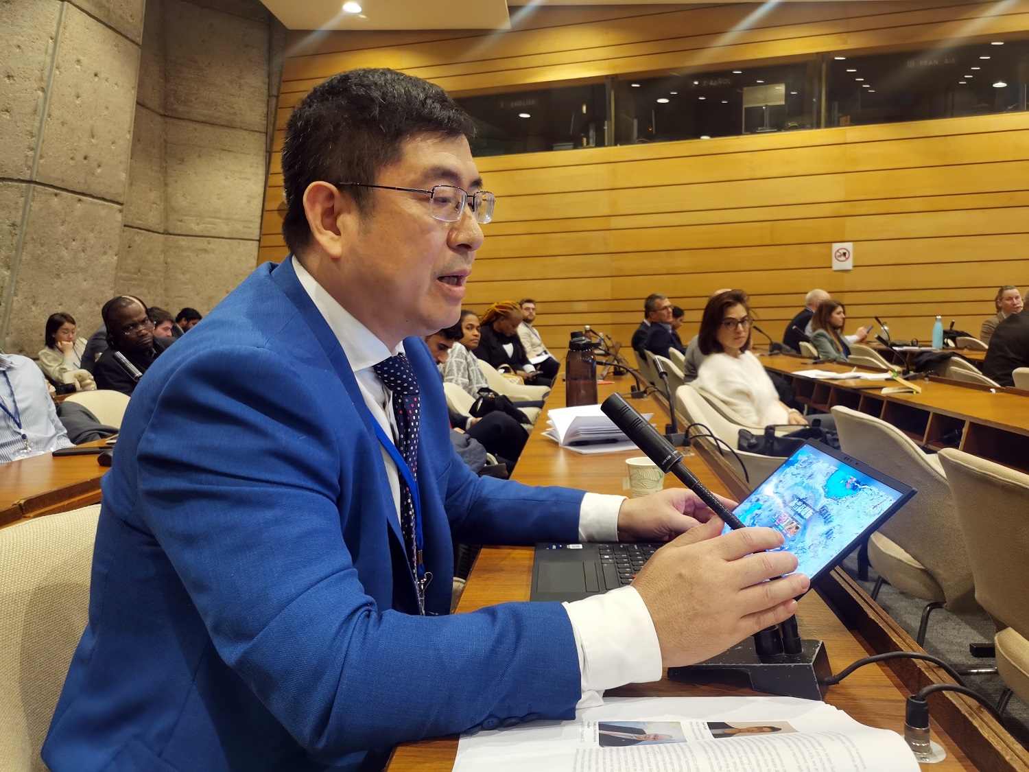 The delegation headed by Deputy Director Chen Jianfang participated in the International Symposium of the United Nations Regular Process on Strengthening the Ocean Science-Policy Interface